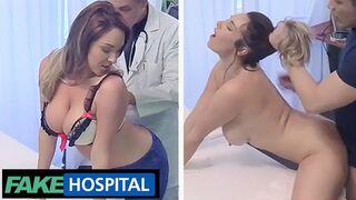 Nagy mellű brit milf csábítja a cseh orvost a kórházban - fake hospital