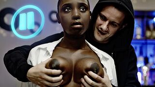 Freeze Exkluzív: Fekete Szépség Nagy Seggét Megtölti egy Betörő - Interracial Időmegállító Fétis Kaland